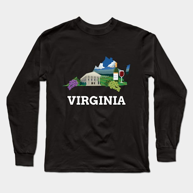 Virginia Long Sleeve T-Shirt by Mota